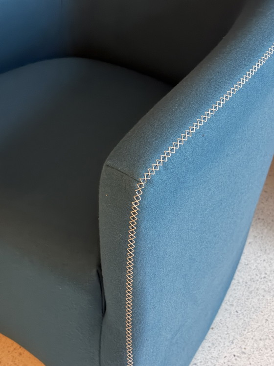 Bert Plantagie Lounge Z Fauteuil Blauw Wol – Wool (photo 15 of 15)