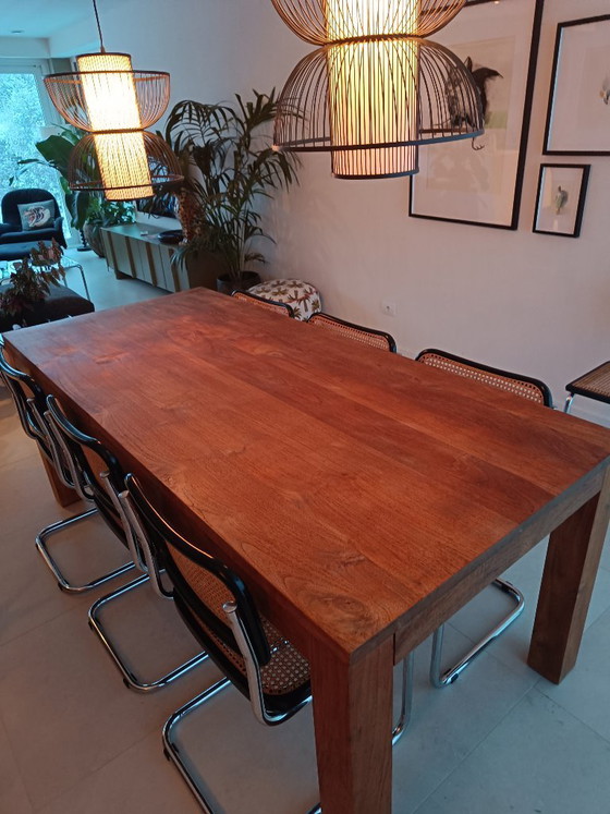 Image 1 of Heavy Solid Teak Dining Table (200x100)