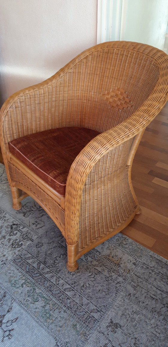 Image 1 of Rattan Bambou Armchair