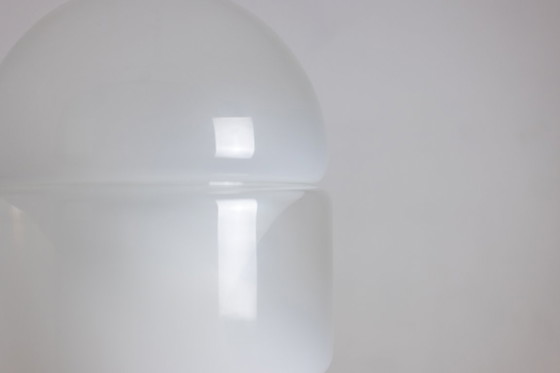 Image 1 of Carlo Nason. Lampada da terra LT316 in vetro di Murano bianco opalescente