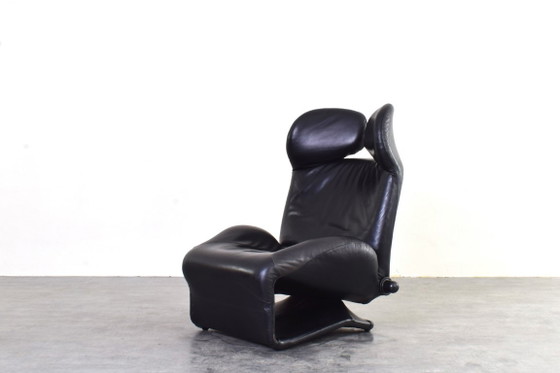 Wink leren stoel van Toshiyuki Kita voor Cassina, jaren 80. – Fauteuils, Plastic, Leather (photo 3 of 18)