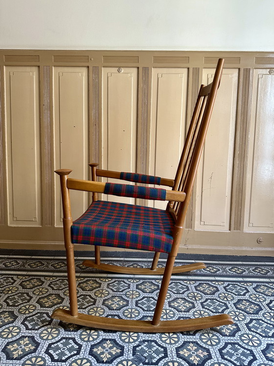 Image 1 of Fauteuil à bascule de Karl-Axel Adolfsson pour Gemla, Suède années 1960