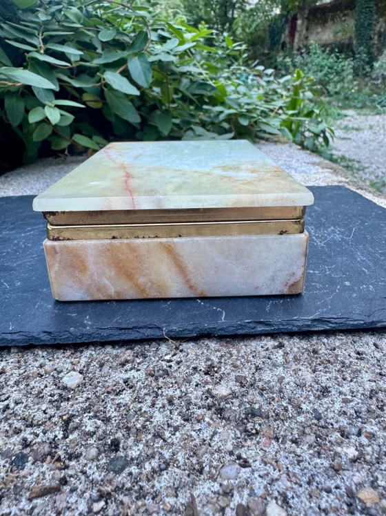 Onyx Sieradendoos Jaren 60 Italië Vintage – Decoratieve objecten, Stone (photo 4 of 15)