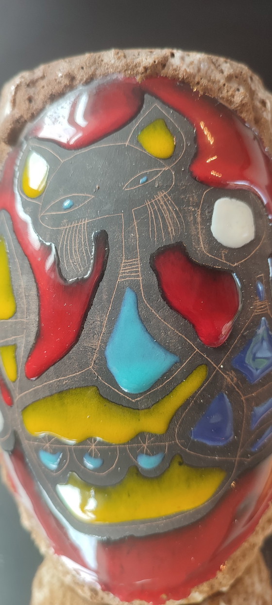 Image 1 of Céramique Italienne Luigi SANTI (1907-1981) Décor Zoomorphe
