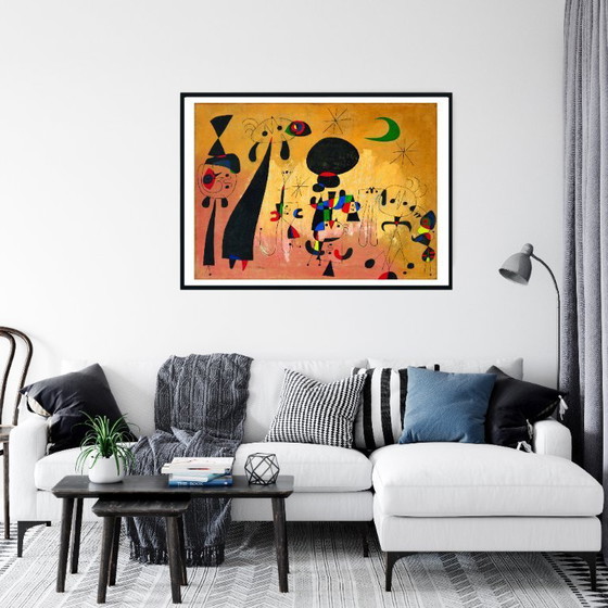 Image 1 of Donne, Luna, Stelle - Joan Miró 1949 manifesto 70 × 100 cm