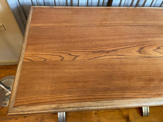 Bistro Café Tisch Art Deco 1930 Französisch – Beistelltische, Holz (photo 8 of 25)