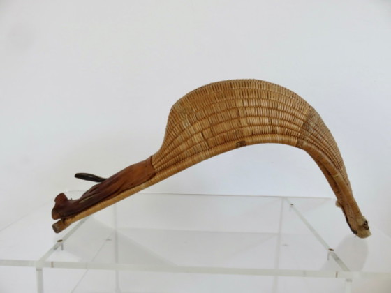 Oude chistera grote handschoen - 62cm - Baskenland, Frankrijk – Decoratieve objecten, Leather, Wood (photo 6 of 16)