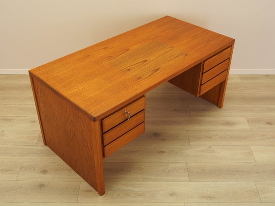 Image 1 of Scrivania in teak, design danese, anni '70, prodotta da Omann Jun
