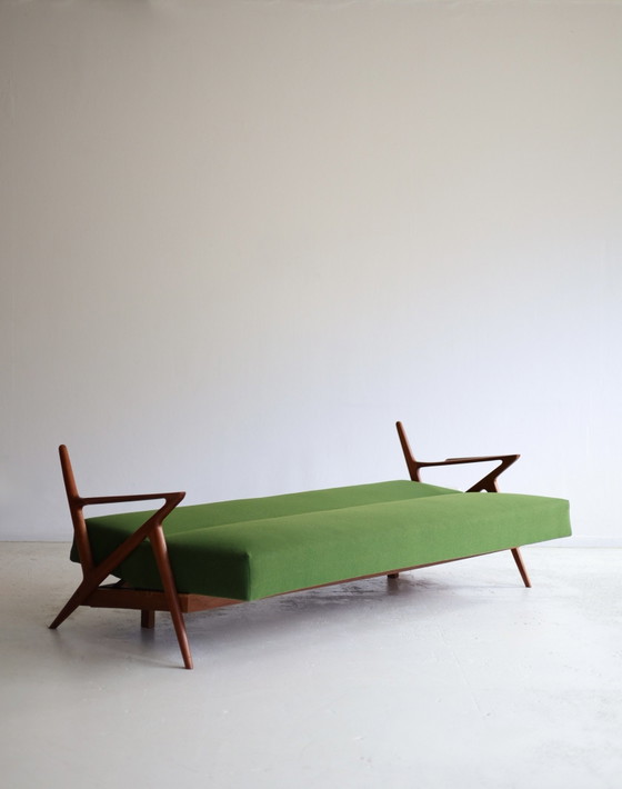Vintage Z-Sofa/ Daybed Poul Jensen 1950s – Selig, Wood, Textile (photo 2 of 6)