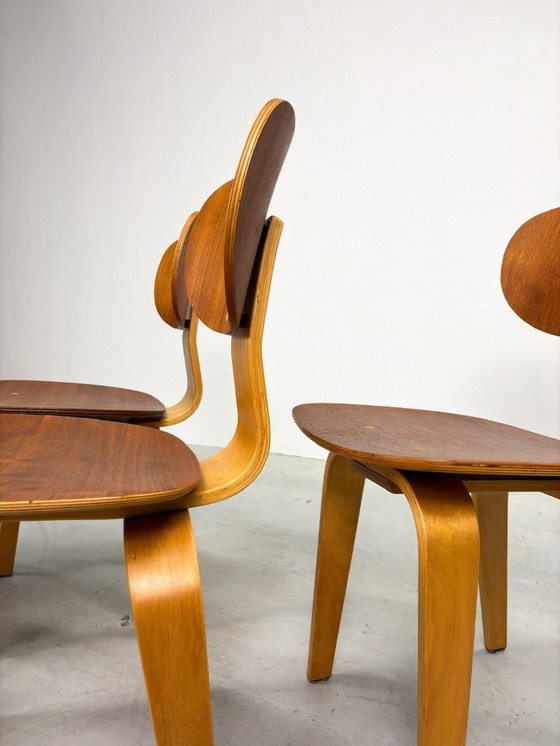 Image 1 of Set Pastoe SB02 Dining Room Chairs by Cees Braakman
