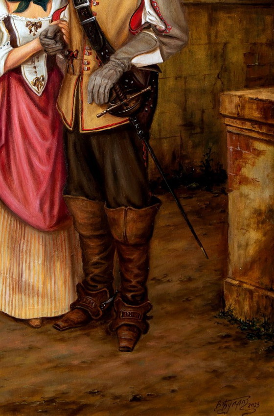 Original Oil Painting Maybe in the Future - Based on A. Dumas's "The Three Musketeers" – Paintings & Drawings (photo 7 of 7)