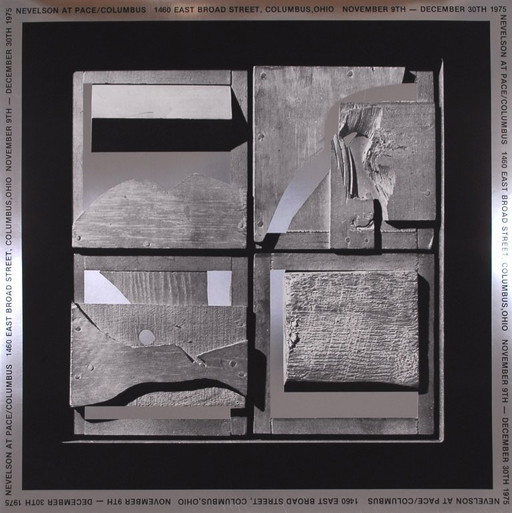 Nevelson . Louise - End of Day - Sérigraphie sur feuille d'argent