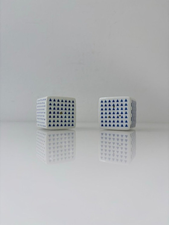 Set sale e pepe con design grafico blu – Accessori da tavola, Porcelain (photo 2 of 8)