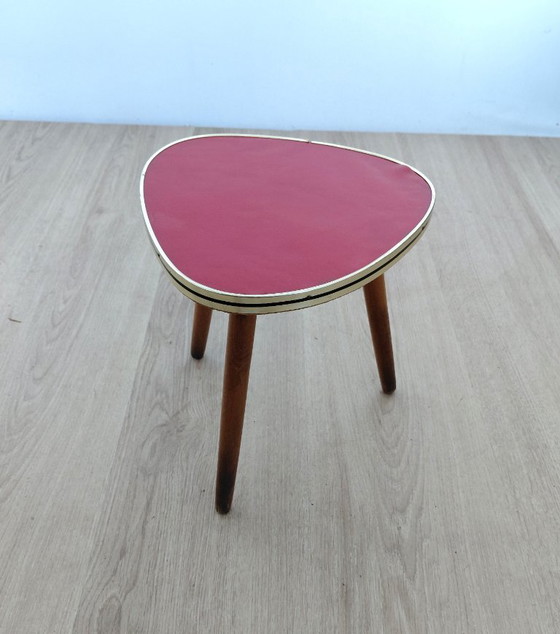 Image 1 of Tavolino anni '50 con piano rosso