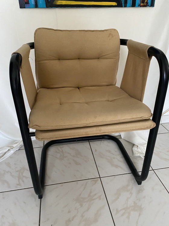 Kadett Stoel van Thomas Jelinek voor Ikea 1973 – Eetkamerstoelen, Metal, Textile (photo 5 of 10)