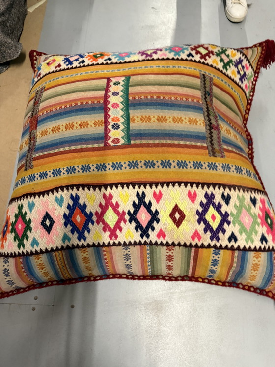 Image 1 of #Bohèmien Style#, Bont Vloerkussen, 85x85