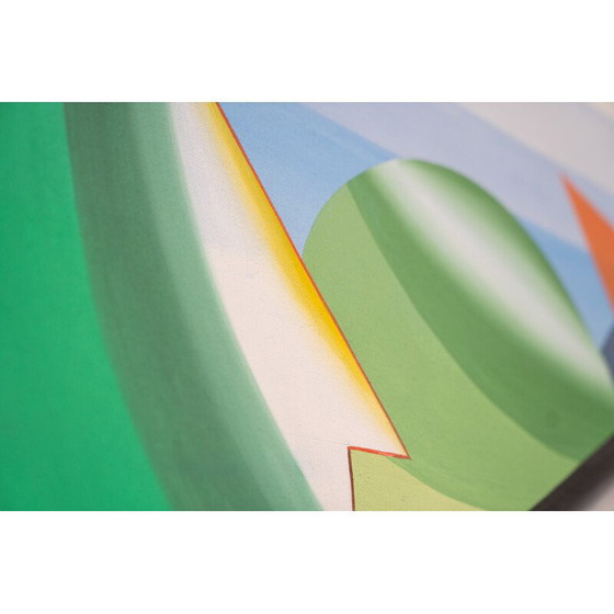 Image 1 of Vintage abstract painting on acrylic canvas, 2000s
