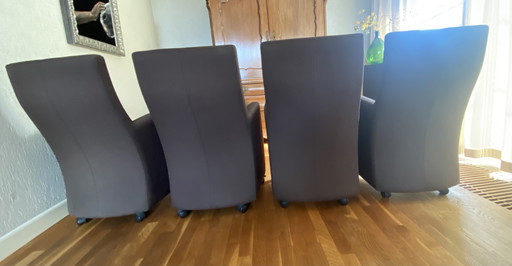 4 Leolux dining chairs