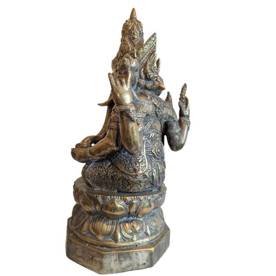 Ganesha con Buda coronado – bronce dorado antiguo, estilo jemer – lote 152 – Esculturas, Bronze (photo 6 of 10)