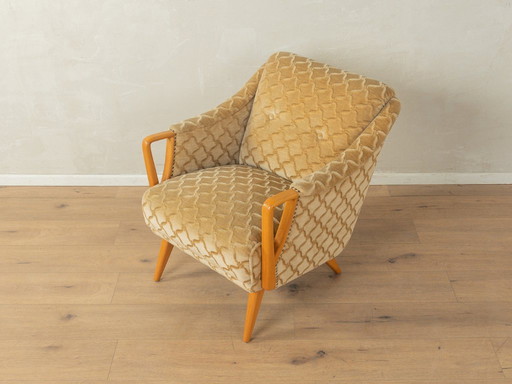 Poltrona classica con motivo geometrico degli anni '50