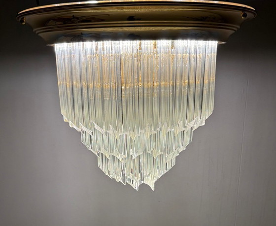 Image 1 of Ceiling light/lamp by Paolo Venini, Asta Quadrilobo, Murano glass, Italy, 1960s
