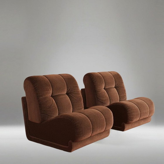 Image 1 of Par de sillones de la década de 1970 de Guido Faleschini para Mariani - Colección Pace