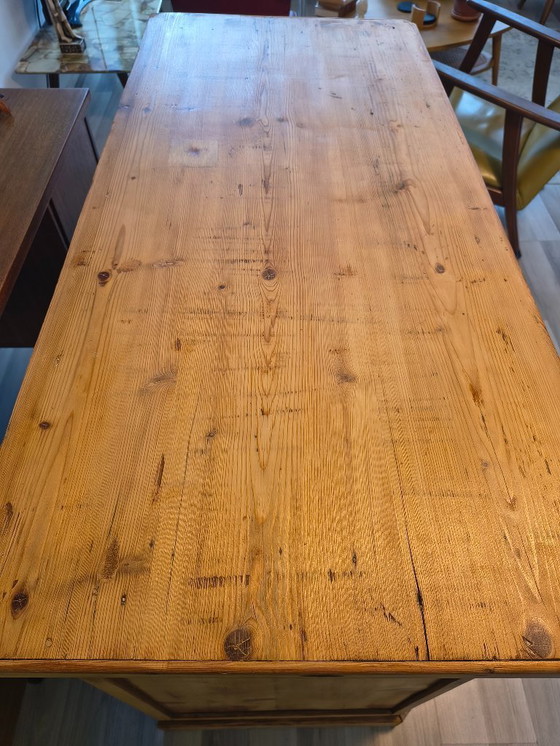 Image 1 of Antique chest of drawers made of pine wood