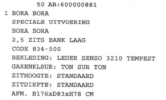 Image 1 of Sofá de cuero Bora Bora de 2,5 plazas (Leolux)