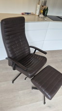 Kebe Havana Drehsessel Inklusive Hocker