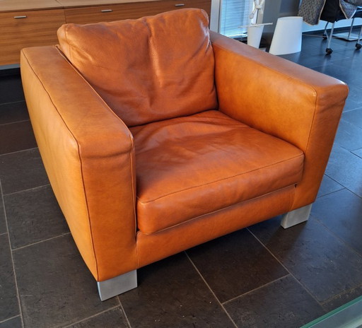 Fauteuil en cuir classique Molinari