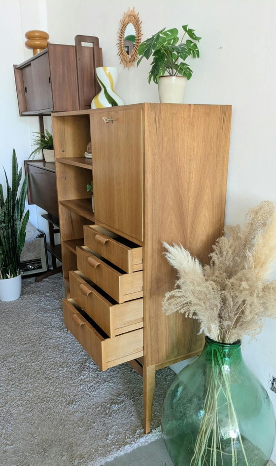 Credenza alta vintage, Mid-century, libreria e mobile bar – Credenze alte, Wood (photo 6 of 8)