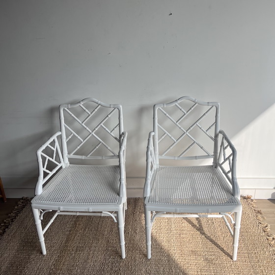 Image 1 of 2 poltrone Chippendale vintage in finto bambù Adler