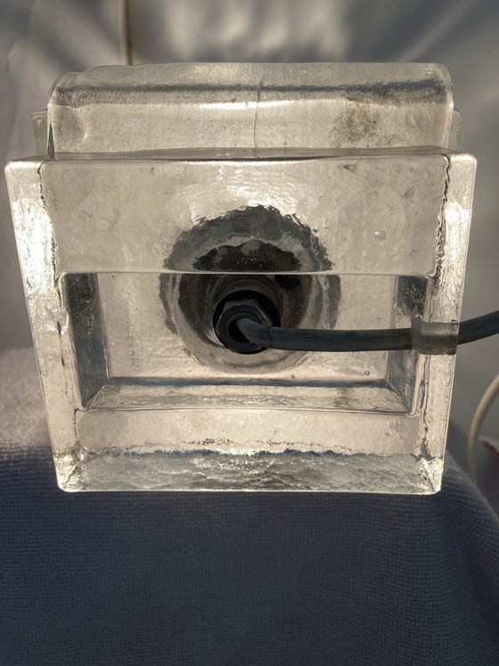 Image 1 of 2 vintage design tafellampen uit de jaren 80 van Murano-glas