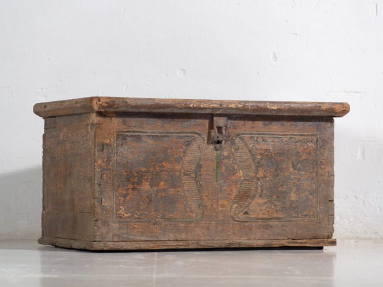Coffre ancien en bois massif (Année 1830) #34 – Armoires de rangement, Rustic (photo 13 of 40)