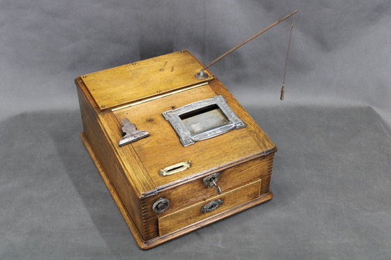 Image 1 of Antike hölzerne Registrierkasse