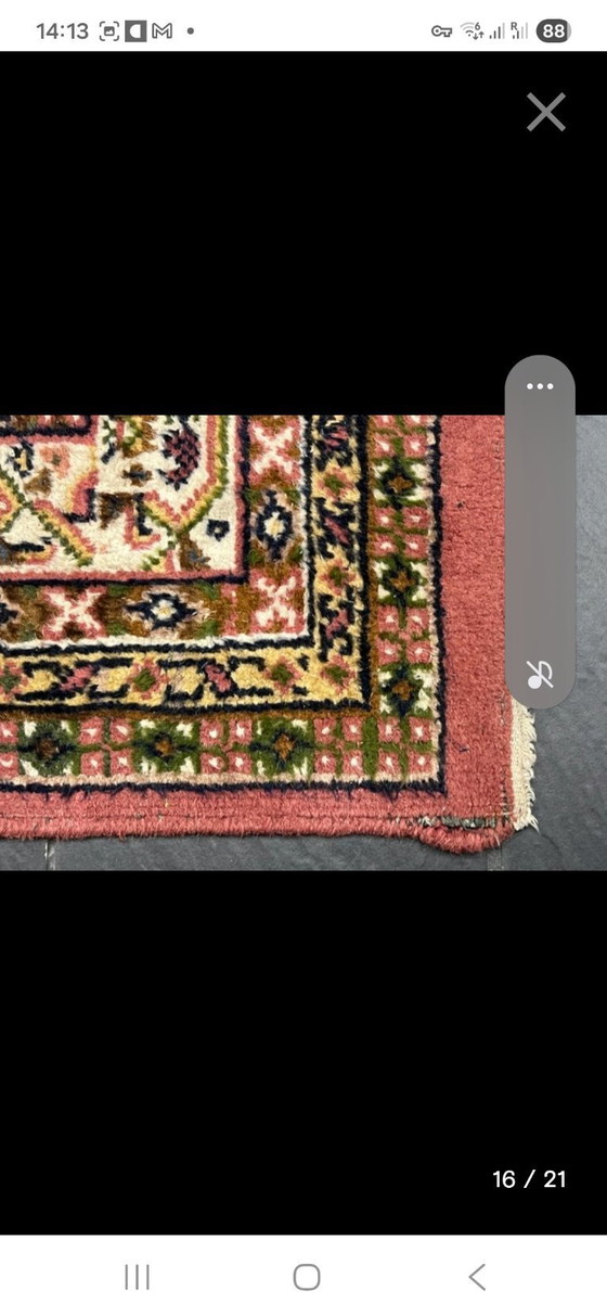Image 1 of Hand-knotted Sarough Mir rug Old Rose 200x290 cm