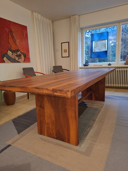 Table made of solid walnut