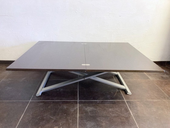 Image 1 of Eettafel / salontafel transformeerbaar meubilair Italiaans 90s design door Calligaris