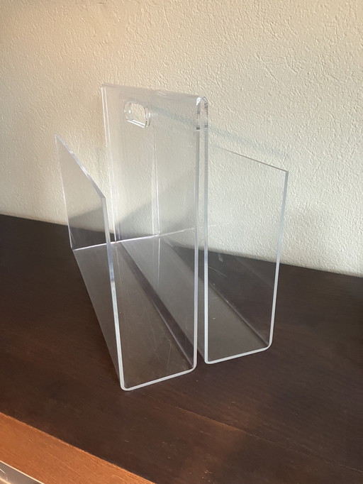 Stylish Acrylic Vintage Magazine Rack