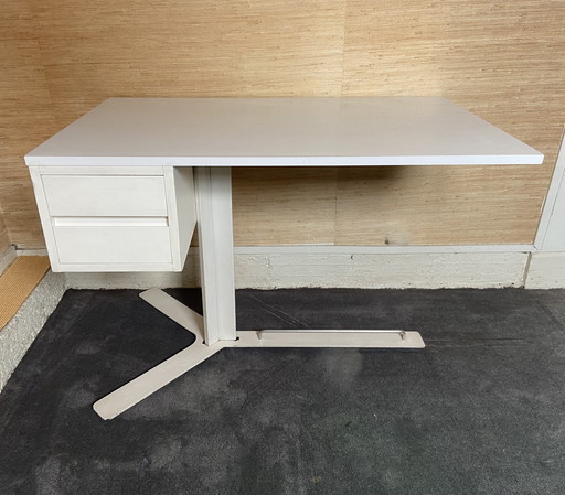 Bureau En Mélaniné Blanc Édité Par Roche&Bobois