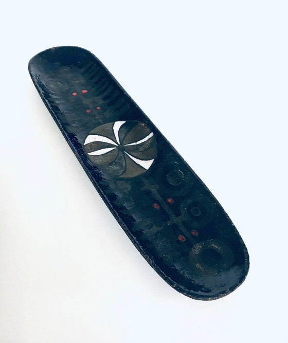 Image 1 of Plat XL en céramique d'atelier, conçu par Rogier Vandeweghe pour Perignem Studios, Belgique, années 1960