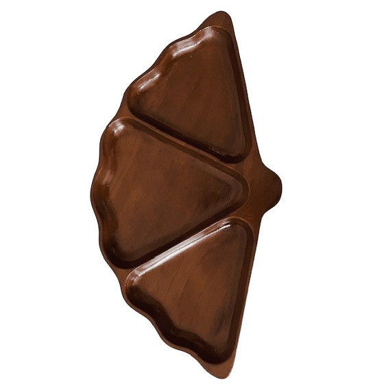 Image 1 of Ventaglio porta snack in legno di teak vintage anni '80