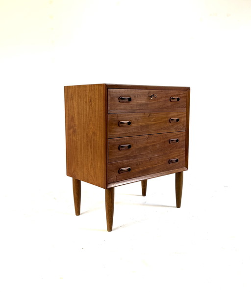 Cassettiera vintage in teak danese anni '60