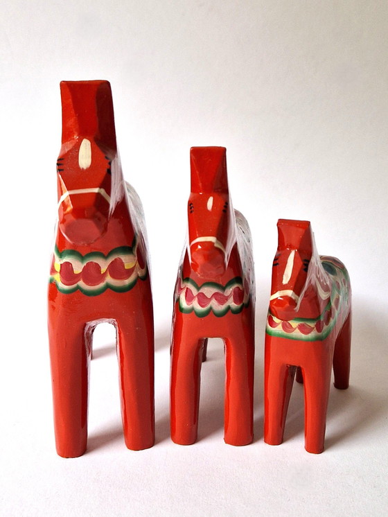 Image 1 of Nils Olsson - 3 chevaux suédois - Signé