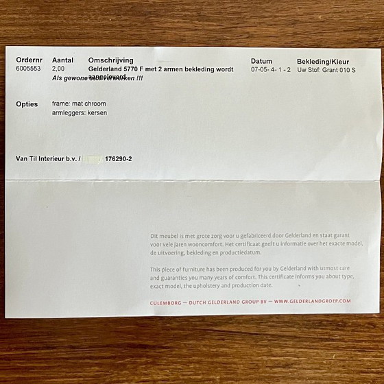 Image 1 of 2 fauteuils Gelderland