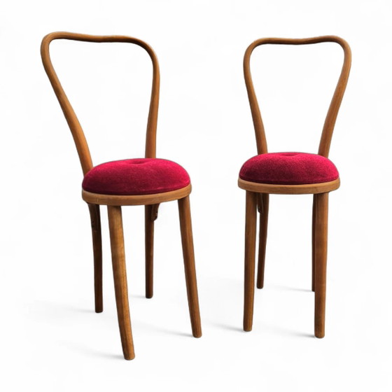 2 x Rara Silla auxiliar de madera curvada años 60 – Sillas auxiliares (photo 18 of 18)