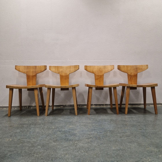 Image 1 of Juego de cuatro sillas de Jacob Kielland-Brandt para I. Christiansen, años 60