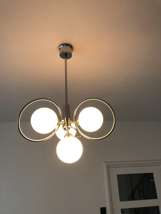 Kronleuchter im Stil der Raumfahrt-Ära aus der Mitte des 20. Jahrhunderts