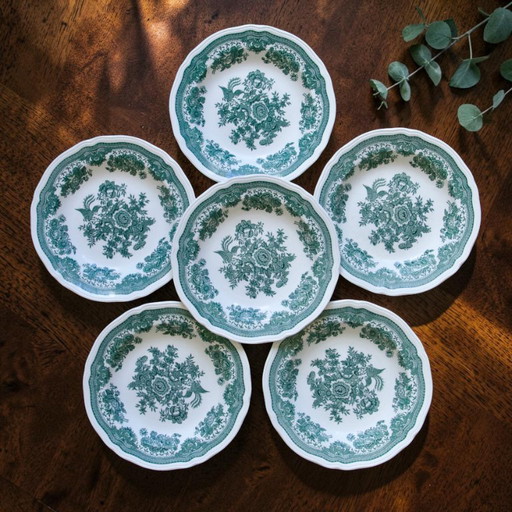 Villeroy & Boch "Fasan" green glass-ceramic plates