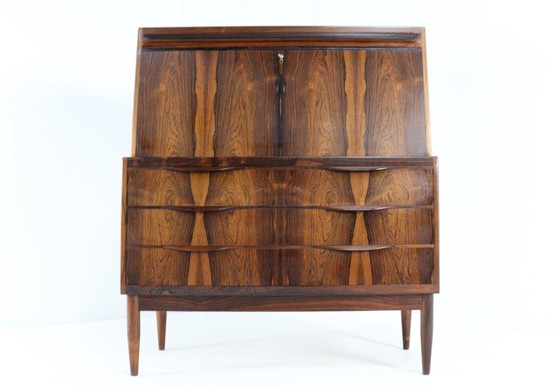 Image 1 of Erling Torvits voor Klim møbelfabrik vintage palissander secretaire bureau Deens